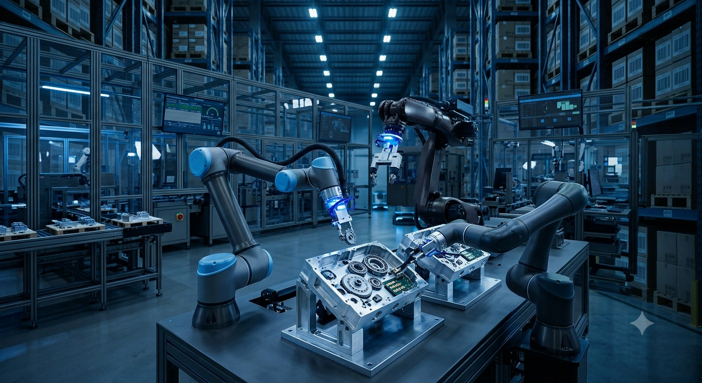 Robot per produzione e automazione industriale