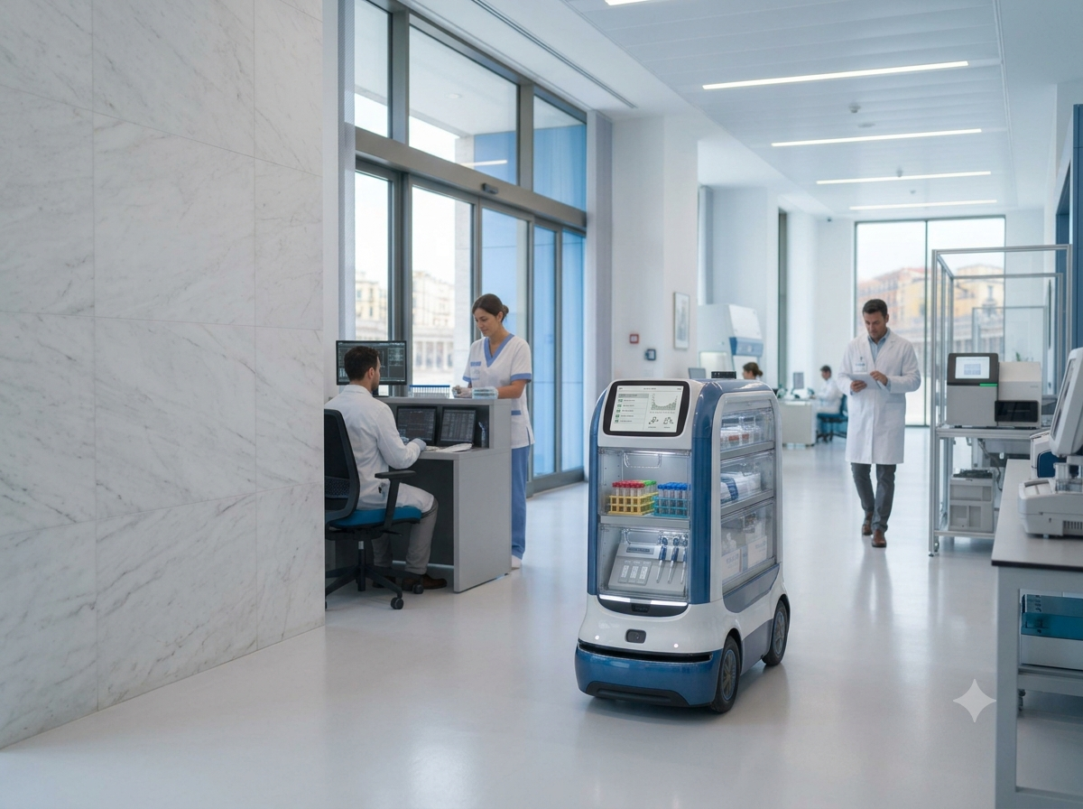 Robot autonomo professionale per la pulizia degli ambienti