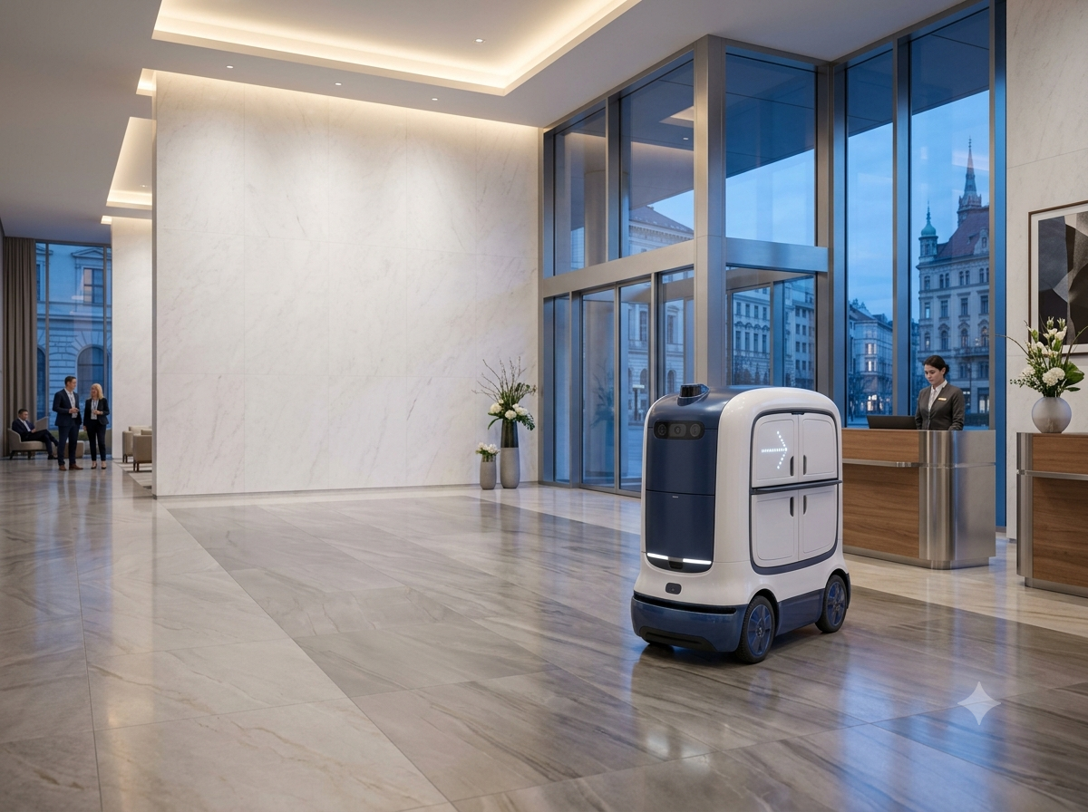 Robot autonomo professionale per la pulizia degli ambienti